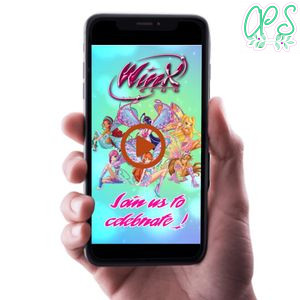Winx Believix Birthday Video Invitation Digital Template Customizable Instant Download