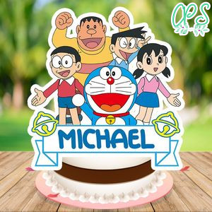 Doraemon Cake Topper Template Printable Instant Download