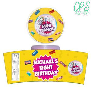 Surprise Mini Brands Cotton Candy Label Template To Print At Home Instant Download