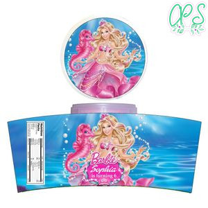 Sirena Barbie Cotton Candy Label Template To Print At Home Instant Download