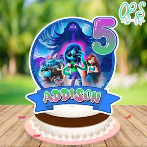 Teenage Kraken Cake Topper Template Printable Instant Download