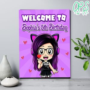 Kori Juega Birthday Welcome Sign Digital File Printable Instant Download