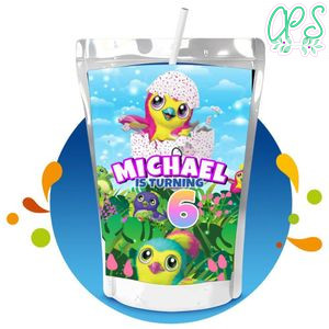 Hatchimal Capri Sun Birthday Labels Digital File Printable Instant Download