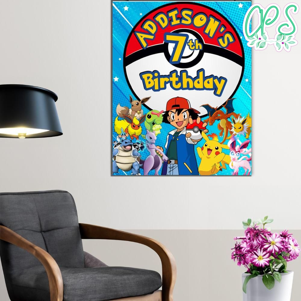 Pokémon Birthday Welcome Sign Digital File Printable DIY ...