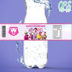 Saja Boys Birthday Water Bottle Label Template To Print At Home Instant Download