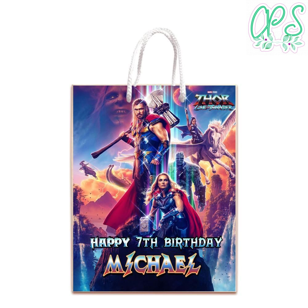 Thor Love And Thunder Gift Bag Label Template Printable Instant Download