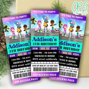 Pk-xd Ticket Invitation Customizable Template Instant Download