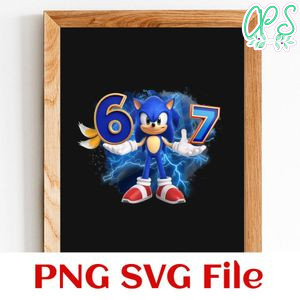 Sonic Birthday 5 Customer request PNG file template