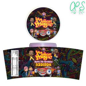 Motown Magic Cotton Candy Label Template To Print At Home Instant Download