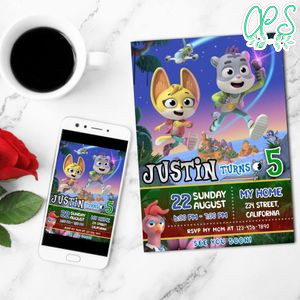 Creature Cases Mobile Invite Customizable Template Instant Download