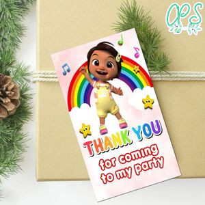 Nina Cocomelon Thank You Tag Customizable Template To Print At Home Instant Download