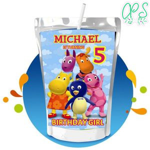 Backyardigans Capri Sun Birthday Labels Digital File Printable Instant Download