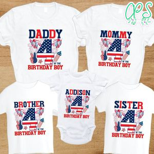 4th Of July Family Birthday Party T-Shirt