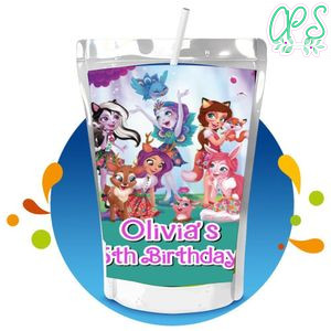 Enchantimals Capri Sun Birthday Label Digital File Printable Instant Download