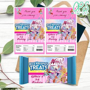 Winx Believix Rice Krispies Treats Template Printable Instant Download