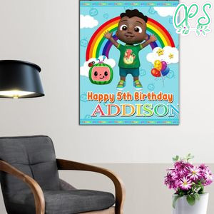 Cocomelon Cody Birthday Poster Digital File Printable Instant Download