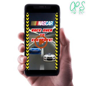 Nascar Birthday Video Invitation Digital Template Customizable Instant Download