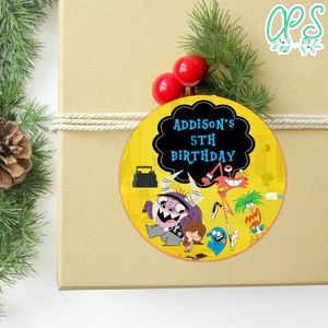 Foster's Home Circle Sticker Template Customizable To Print At Home Instant Download