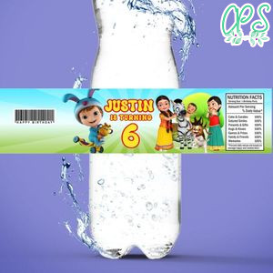 Infobells Birthday Water Bottle Label Template to Print at Home Instant Download