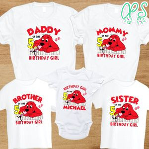 Clifford Dog Birthday Family Trip Vacation PNG file template