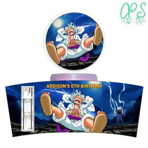 Luffy Gear 5 Cotton Candy Label Template To Print At Home Instant Download