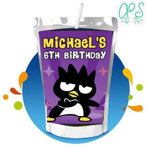 Badtz Maru Capri Sun Birthday Labels Digital File Printable Instant Download