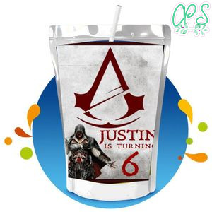 Assassin's Creed Capri Sun Birthday Labels Digital File Printable Instant Download