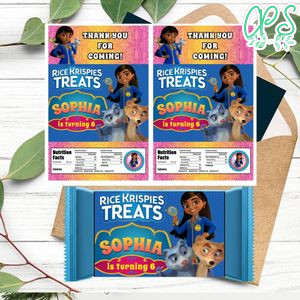 Mira Royal Detective Rice Krispies Treats Template Printable Instant Download