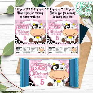 Vaca Lola Rice Krispies Treats Template Printable Instant Download