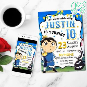 Ranking Of King Poggi Mobile Invite Customizable Template Instant Download