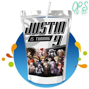 Danganronpa Capri Sun Birthday Labels Digital File Printable Instant Download