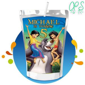 The jungle book Capri Sun Birthday Labels Digital File Printable Instant Download