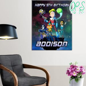 Final Space Birthday Poster Digital File Printable Instant Download