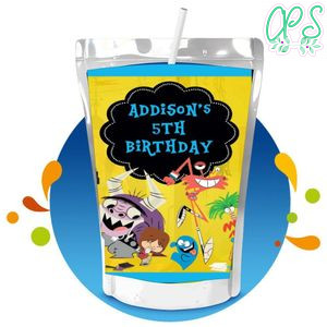 Foster's home Capri Sun Birthday Label Digital File Printable Instant Download
