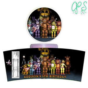 Five Nights Cotton Candy Label Template To Print At Home Instant Download