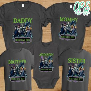 Beetlejuice 2 Family Birthday Party T-Shirt