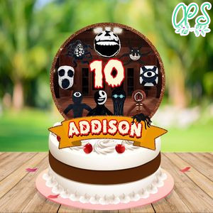 Doors scary Cake Topper Template Printable Instant Download