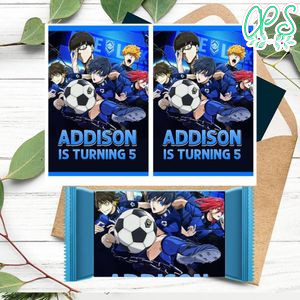 Blue lock Rice Krispies Treats Template Printable Instant Download