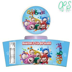 Oddbods Cotton Candy Label Template To Print At Home Instant Download