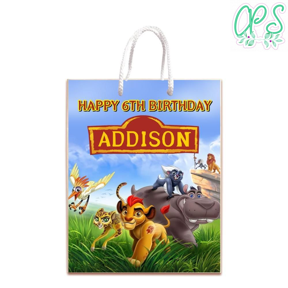 The Lion Guard Gift Bag Label Template Printable Instant Download