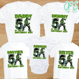 Hulk smash Family Birthday PNG file template