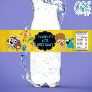Foster's home Birthday Water Bottle Label Template to Print at Home Instant Download