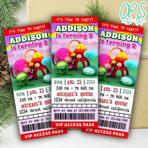 Buddi Ticket Invitation Customizable Template Instant Download