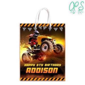 Atv Gift Bag Label Template Printable Instant Download