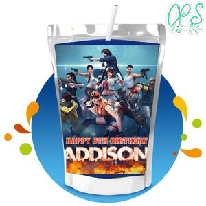 Free fire Capri Sun Birthday Labels Digital File Printable Instant Download