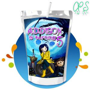 Coraline Capri Sun Birthday Labels Digital File Printable Instant Download