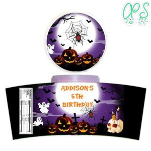 Halloween Cotton Candy Label Template To Print At Home Instant Download