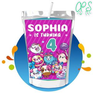 Pikmi pops Capri Sun Birthday Labels Digital File Printable Instant Download