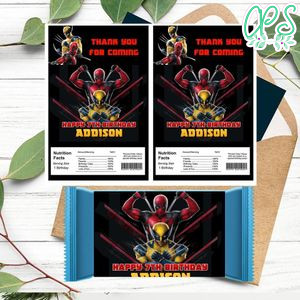 Deadpool & Wolverine Rice Krispies Treats Template Printable Instant Download