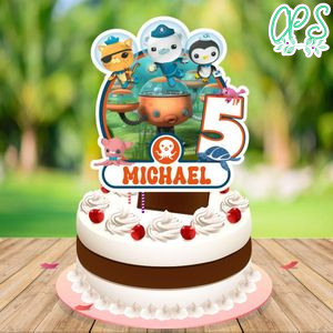 Octonauts Cake Topper Template Printable Instant Download